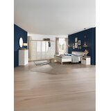 Hom`in POSTELJA 180 cm x 200 cm , leseni material siva, bela | Shoptok.si