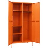 vidaXL garderobna omara oranžna 90x50x180 cm jeklo | Shoptok.si