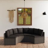  4-dijelni set vrtnih sofa od poliratana s jastucima sivi | shoptok.hr