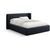 Windsor & Co Sofas Temno modra oblazinjena zakonska postelja s prostorom za shranjevanje z letvenim dnom 200x200 cm Jason – | Shoptok.si