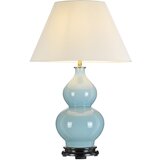 Elstead Lighting Elstead Lightbox Harbin Gourd keramična orientalska namizna svetilka z visokim Empirejem, račje jajce modre barve, (22099451) | Shoptok.si