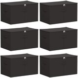  Kutija za spremanje 6 pcs Antracit 60 x 43 x 35 cm | shoptok.hr