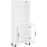  Visoka komoda bijela 69 5x34x180 cm konstruirano drvo | shoptok.hr