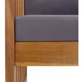  Klupa s jastucima 119 cm od masivnog bagremovog drva | shoptok.hr