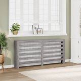 vidaXL Pokrov za radiator siv sonoma 175x20x82 cm inženirski les Cene