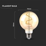  LED sijalica FILAMENT G95 E27/4W/230V 2200K | Eponuda.com