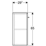 Geberit SELNOVA SQUARE MINI VERTIKALA 650 AMERIČKI ORAH SVETLI GEBERIT | Eponuda.com
