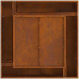 vidaXL Corten čelik 80 x 80 x 40 cm Izdržljivo Ognjište Četvrtasto | shoptok.hr