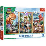 Trefl Paw Patrol Otok Dinosavrov - 3 x 80 kosov puzzle - | Shoptok.si