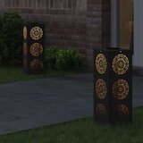  Solarna LED svjetlost za stazu 2 pcs Crna Hladno valjana čelika | shoptok.hr