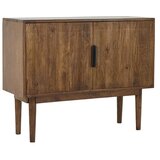 Light & Living Temno rjava nizka komoda iz masivnega lesa 100x80 cm Bitika – | Shoptok.si