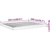vidaXL Vzmetnica iz pene bela 200x220 cm 7-conska trdota 20 ILD | Shoptok.si