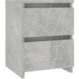 vidaXL Nočna omarica betonsko siva 30x30x40 cm iverna plošča | Shoptok.si