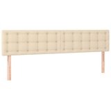  LED uzglavlje krem 200x5x78/88 cm od tkanine | shoptok.hr