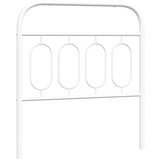 Maison Chic kovinsko posteljno vzglavje - vzglavna omarica - nočna omarica belo 80 cm, (21703988) Cene