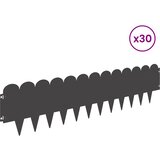 Ograda oko Travnjaka 30 pcs 103 x 25 cm Čelik Crna | shoptok.hr
