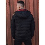 DStreet Men's winter quilted jacket with hood black | shoptok.hr