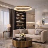  LED luster na sajli GALA LED/25W/230V prečnik 50 cm zlatna | Eponuda.com