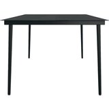  7-dijelni vrtni blagovaonski set s jastucima crni | shoptok.hr