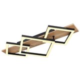 Globo LED stropna svjetiljka Beatrix (24 W, Topla bijela, Crna, D x Š x V: 610 x 310 x 85 mm, 3 Kom.) | shoptok.hr