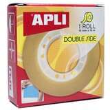 Apli lepilni trak, dvostranski, prozoren 15 mm x 10 m Cene