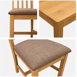  Blagovaonski set 9 kom. Siva Čvrsto Hrastovo Drvo | shoptok.hr