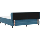 Box Postelja s vzmetnico Temno modra 180x200 cm Žamet, (22051884) | Shoptok.si