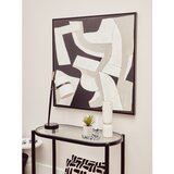 Premier Housewares Črna/v naravni barvi stranska mizica s stekleno mizno ploščo 49x100 cm Cebu – | Shoptok.si