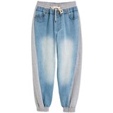 Desigual Hlače moder denim / pegasto siva Cene