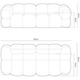 Cosmopolitan Design Siva sedežna garnitura 250 cm Loretto – | Shoptok.si