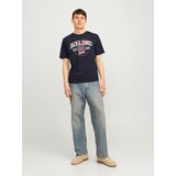 Jack & Jones Majica morsko plava / hrđavo crvena / bijela | shoptok.hr