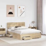  Konstrukcija postelje Sonoma hrast 150 x 200 cm Konstruiran les, (5000102614) | Shoptok.si
