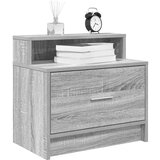 vidaXL Nočna omarica z predalom siva sonoma 51x31x47 cm | Shoptok.si