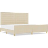  Krem Tkaninski Posteljni Okvir 200x200 cm, (22049709) | Shoptok.si