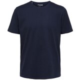 Selected Majice & Polo majice Noos Pan Linen T-Shirt - Navy Blazer Modra Cene