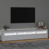 TV ormarić s LED svjetlima bijeli 210x35x40 cm | Eponuda.com
