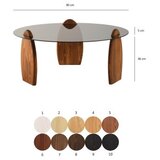 Hanah home Club sto Surf, 90x41x90 cm, Tamno siva | Eponuda.ba