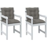  Jastuci za stolice 2 kom prošarano tamnosiva 120x50x7cm tkanina | shoptok.hr