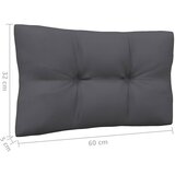  Srednja vrtna sofa s jastucima bijela od masivne borovine | shoptok.hr