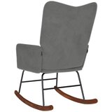  Stolica za ljuljanje tamnosiva baršunasta | shoptok.hr