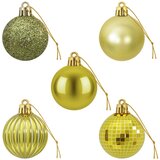  Set božićnih kuglica 100 kom. Svijetlo zelena 4 cm Polistiren | shoptok.hr