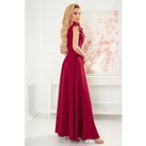 Numoco Long dress with neckline and tie at the shoulders | shoptok.hr