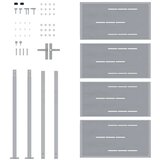  Dvorišna vrata - Vrtna vrata Srebrno 96 x 200 cm Nehrđajući čelik | shoptok.hr