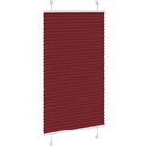 vidaXL Plisirana žaluzija Bordeaux Red 70x150 cm Širina tkanine 69,4cm | Shoptok.si