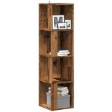 vidaXL Kotna omarica stari les 33x33x132 cm iverna plošča | Shoptok.si