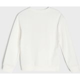 Sinsay Pamučna crewneck majica s printom privjeska s ukrasima | shoptok.hr