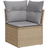 8 8-delni vrtni sofa set z blazinami Bež poli ratan Acacia | Shoptok.si
