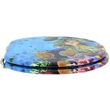  WC daska Duboko plava 44 x 38 cm MDF ploča | shoptok.hr