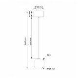 BELORE 55 VISILICA 5W 3000K ZLATNA