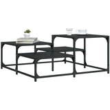  Stolić za kavu crni 87 5x87 5x40 cm od konstruiranog drva | shoptok.hr